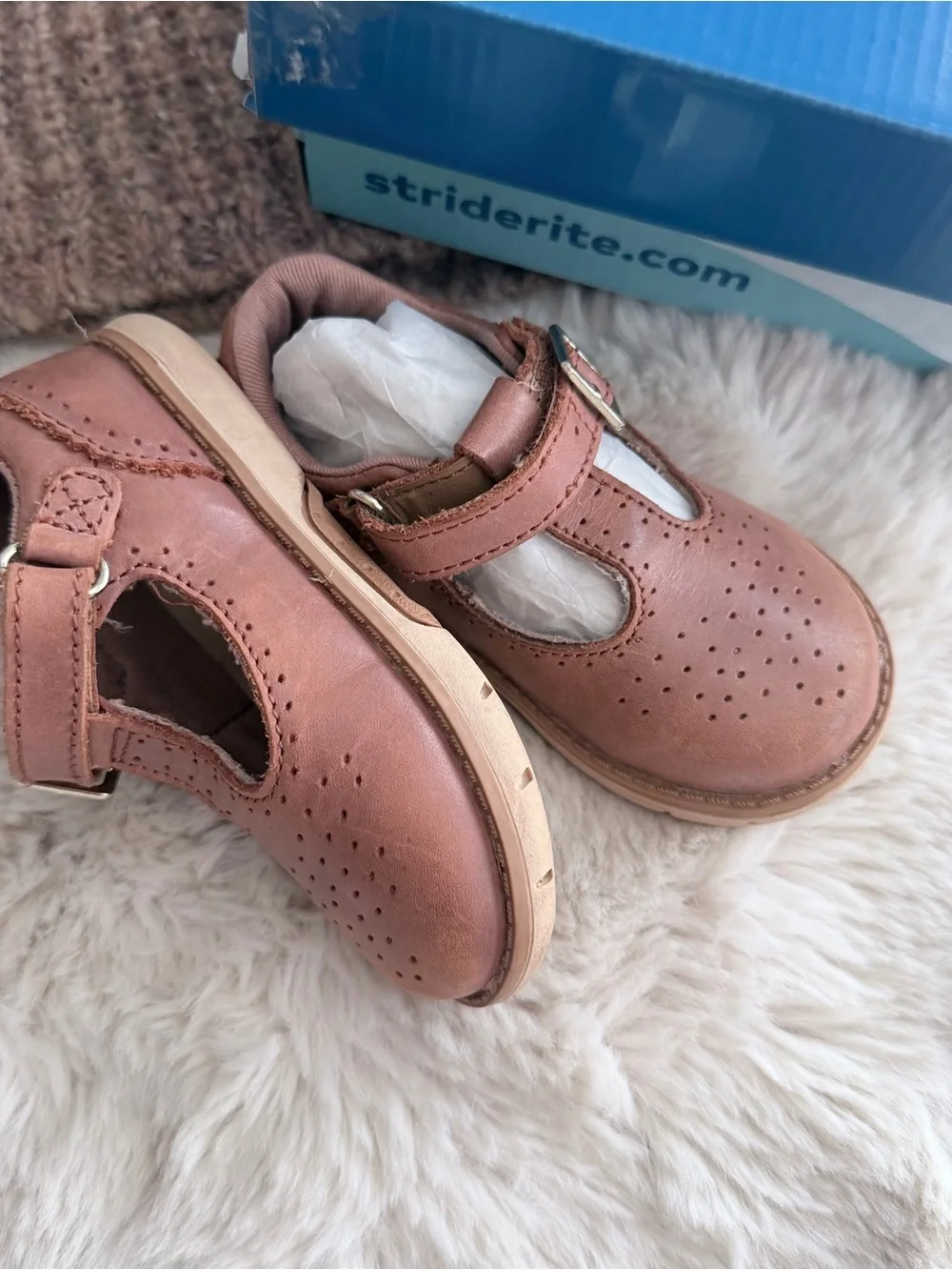 Stride Rite Girls' Leather Mary Jane Shoes Size 6W